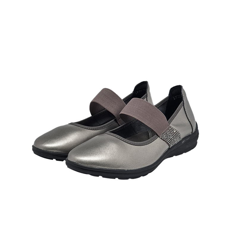 LY3960 Elastic Strap Flat Shoes