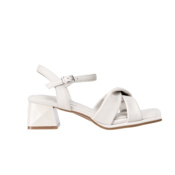 YYF4007 Tracce Twisted Strap Block Heel Sandals