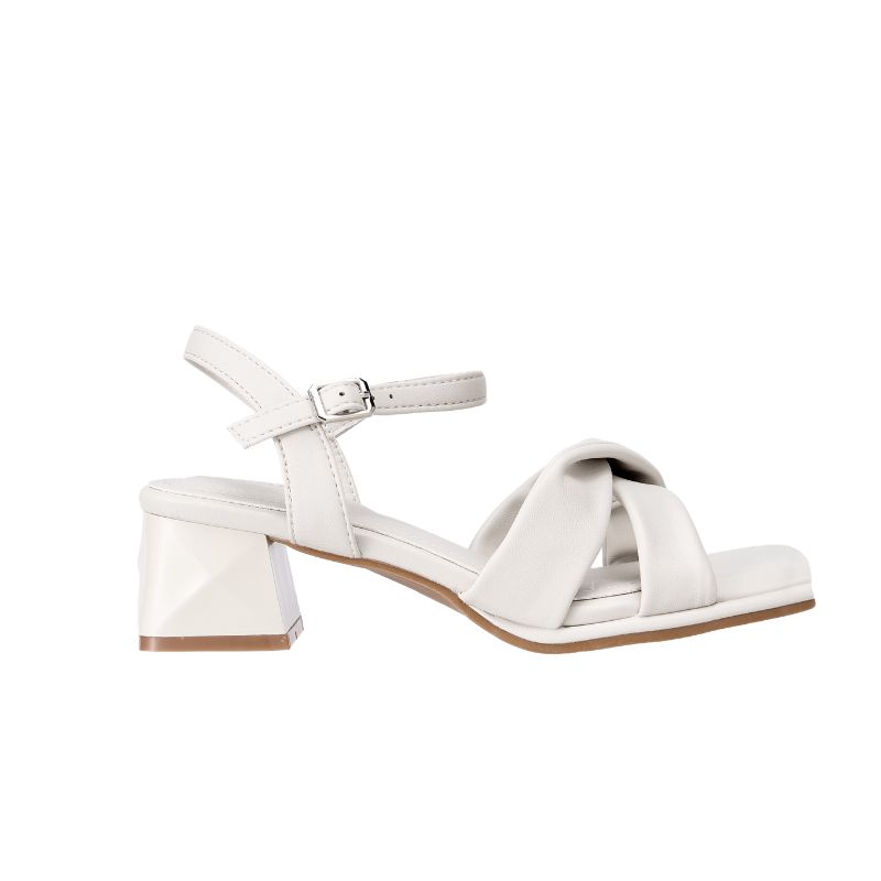 YYF4007 Tracce Twisted Strap Block Heel Sandals