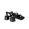 YYF4007 Tracce Twisted Strap Block Heel Sandals