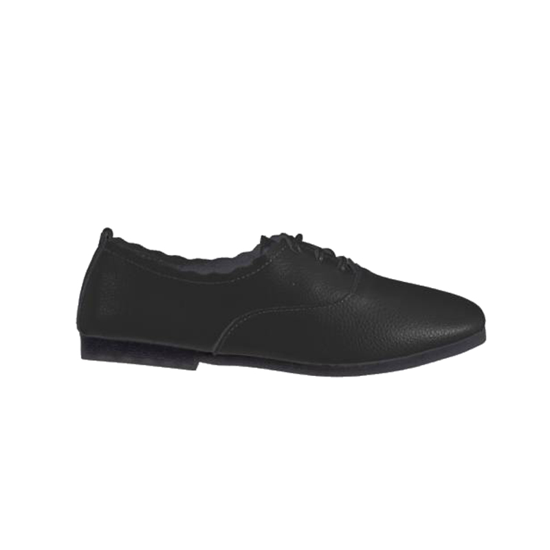 AMP5012 Tracce Leather Lace Up Flat Ballerinas
