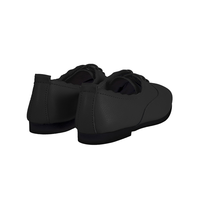 AMP5012 Tracce Leather Lace Up Flat Ballerinas
