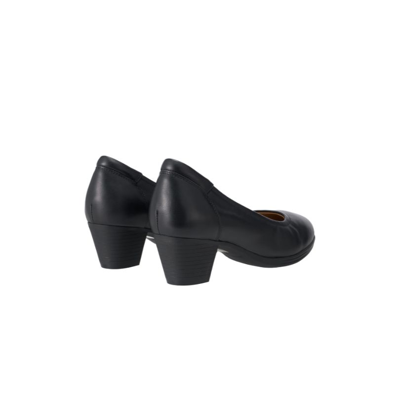 LY8055 Classic Round Toe Block Heel Pumps
