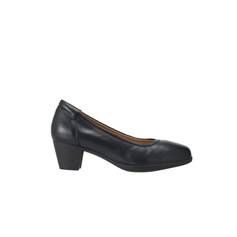 LY8055 Classic Round Toe Block Heel Pumps