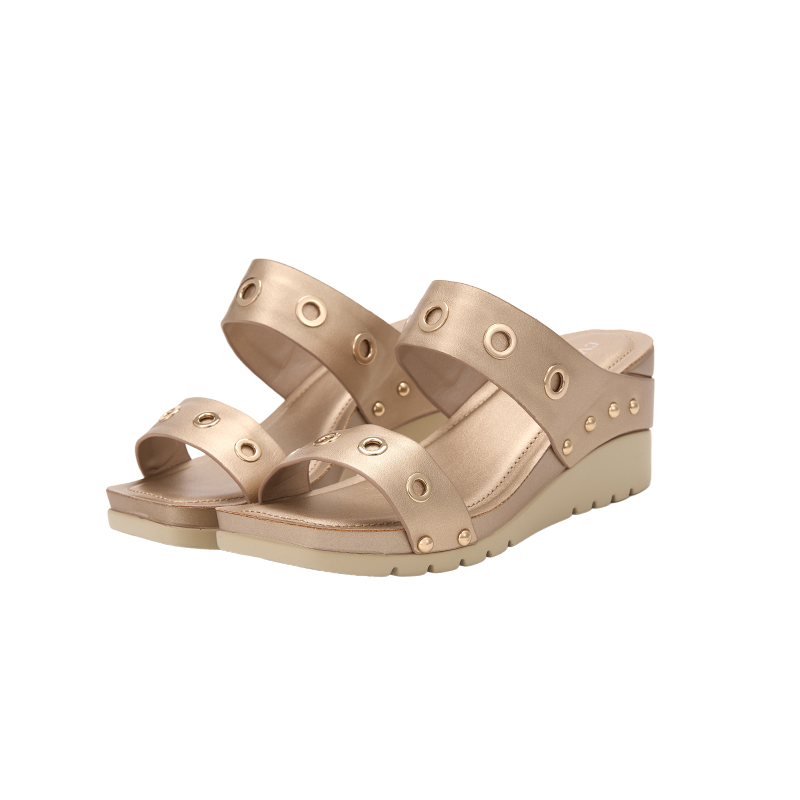 AMP0087 Wedge Heel Square Toe Design Sandals