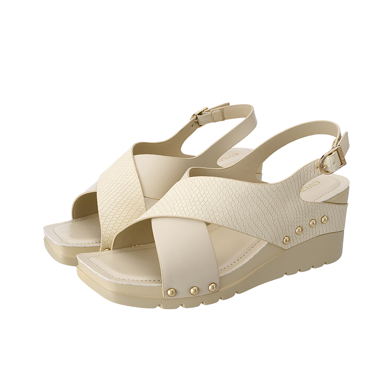 AMP0102 Wedge Cross Strap Sandals