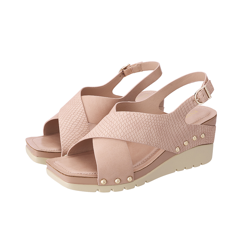AMP0102 Wedge Cross Strap Sandals
