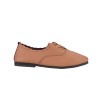 AMP5012 Tracce Leather Lace Up Flat Ballerinas