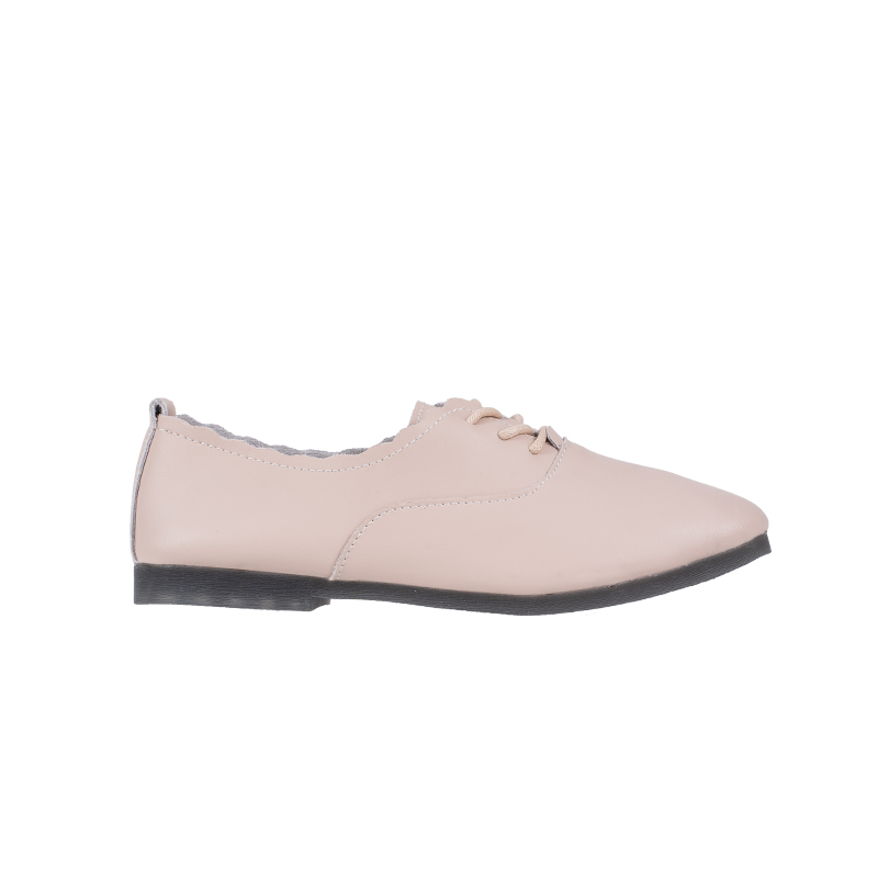 AMP5012 Tracce Leather Lace Up Flat Ballerinas