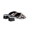BT9030 Cross Strap Block Heels