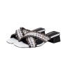 BT9030 Cross Strap Block Heels