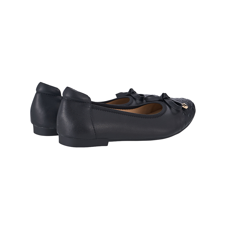 EBS0070 EVERBEST Weave Cap Toe Ballet Flats