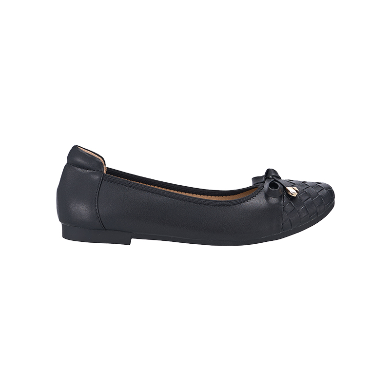 EBS0070 EVERBEST Weave Cap Toe Ballet Flats