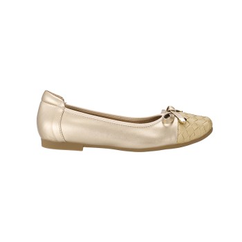 EBS0070 EVERBEST Weave Cap Toe Ballet Flats