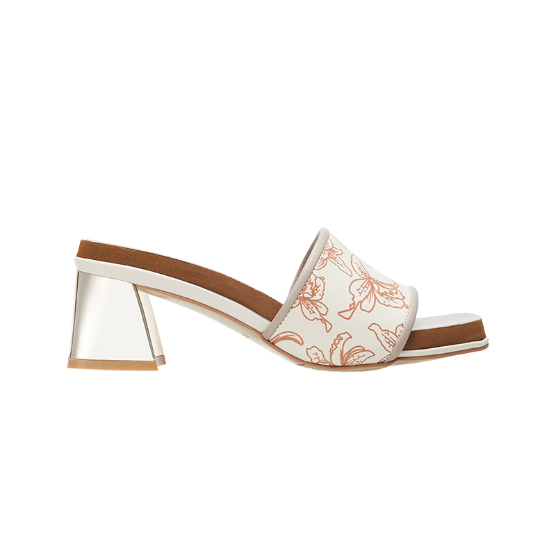 EHH2036 - Orchid Printed Block Heel