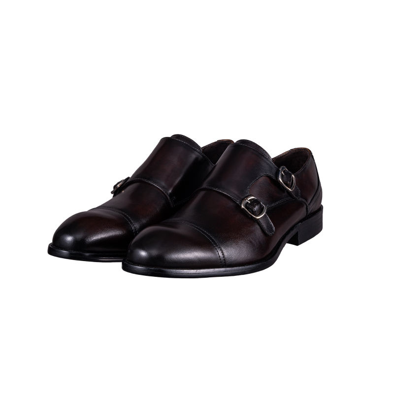 JB2017 Leather Monk Shoes