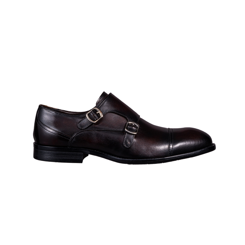 JB2017 Leather Monk Shoes