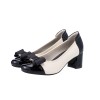 LH2023 Non Removable Bow Design High Heels Ladies Court Shoes