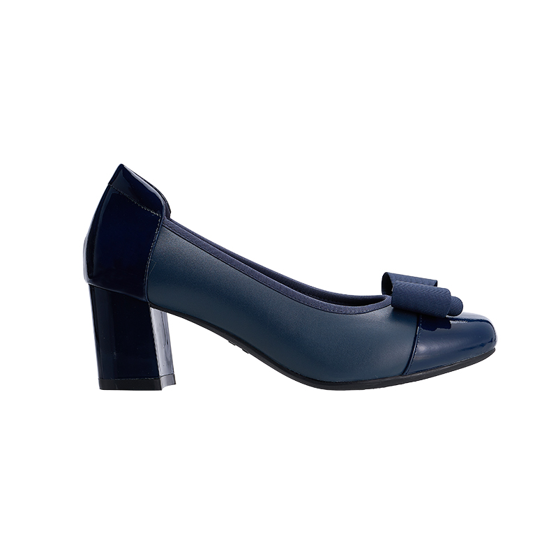LH2023 Non Removable Bow Design High Heels Ladies Court Shoes