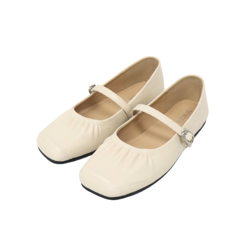 LSS9002 Tracce Square Toe Mary Jane Ballet Flats