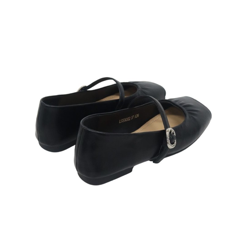 LSS9002 Tracce Square Toe Mary Jane Ballet Flats