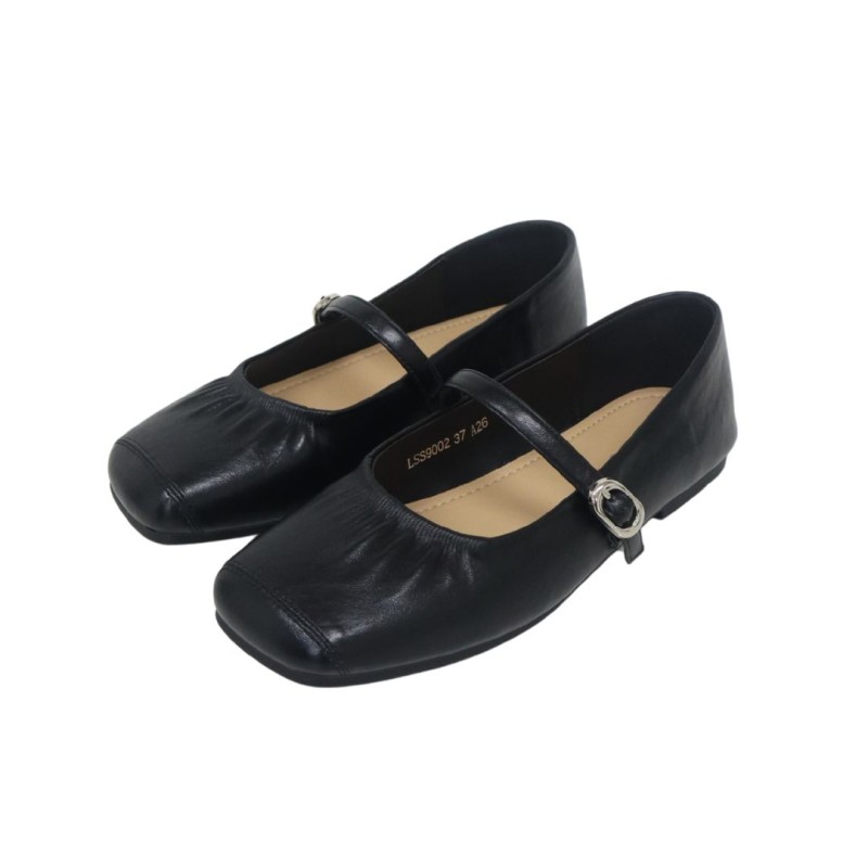 LSS9002 Tracce Square Toe Mary Jane Ballet Flats