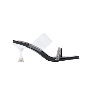 LY8039 Crystal Acrylic Heels Designs Sandals