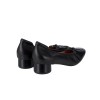 LY8051 Leather Minimalist Ribbon Pumps