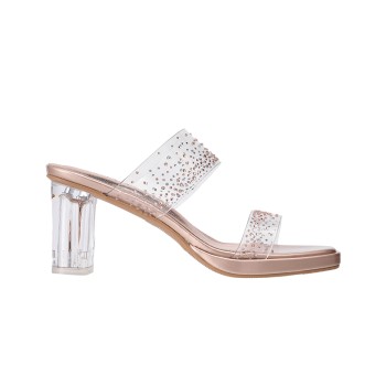 LY8052 Crystal Block Heel Sandals