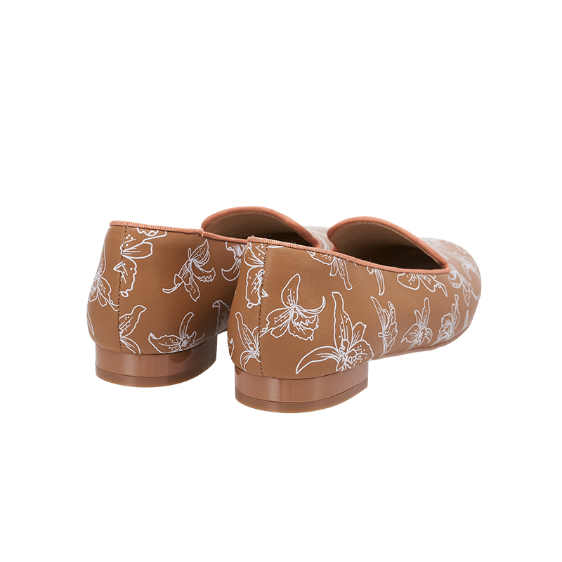 QH8840 Orchid Printed Flat Shoes
