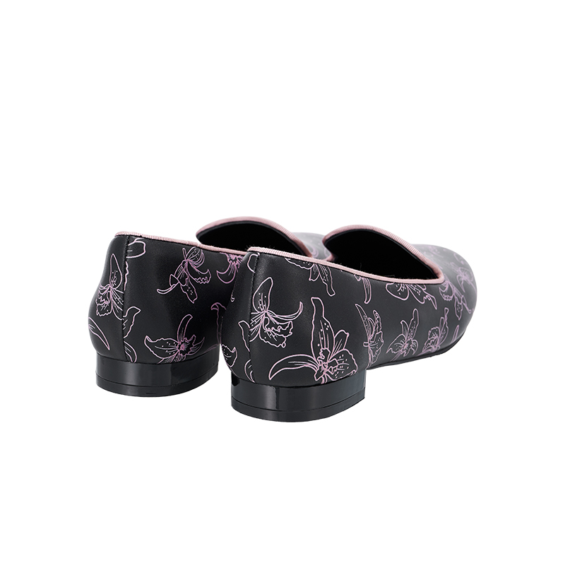 QH8840 Orchid Printed Flat Shoes