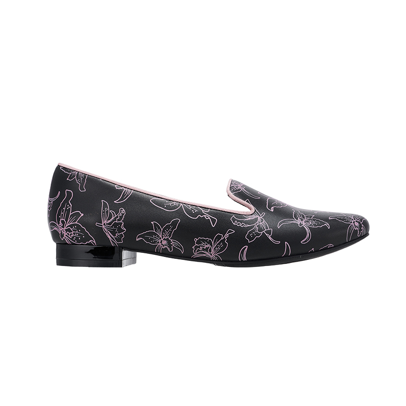 QH8840 Orchid Printed Flat Shoes