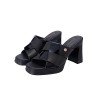 QH8843 Everbest Weave Platform Heel Slip-Ons Sandals
