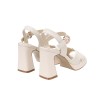 QH8844 Weave Platform Slip On Sandals