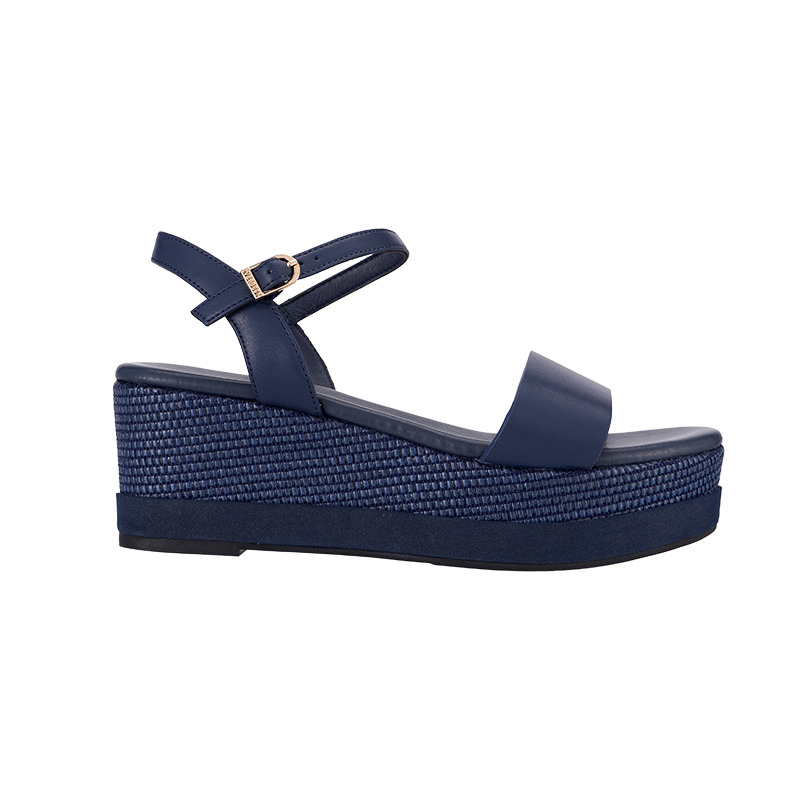 QH8845 Woven Texture Ankle Strap Sandals