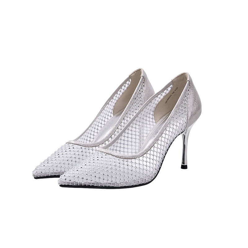 QH8850 Mesh Stiletto Pump