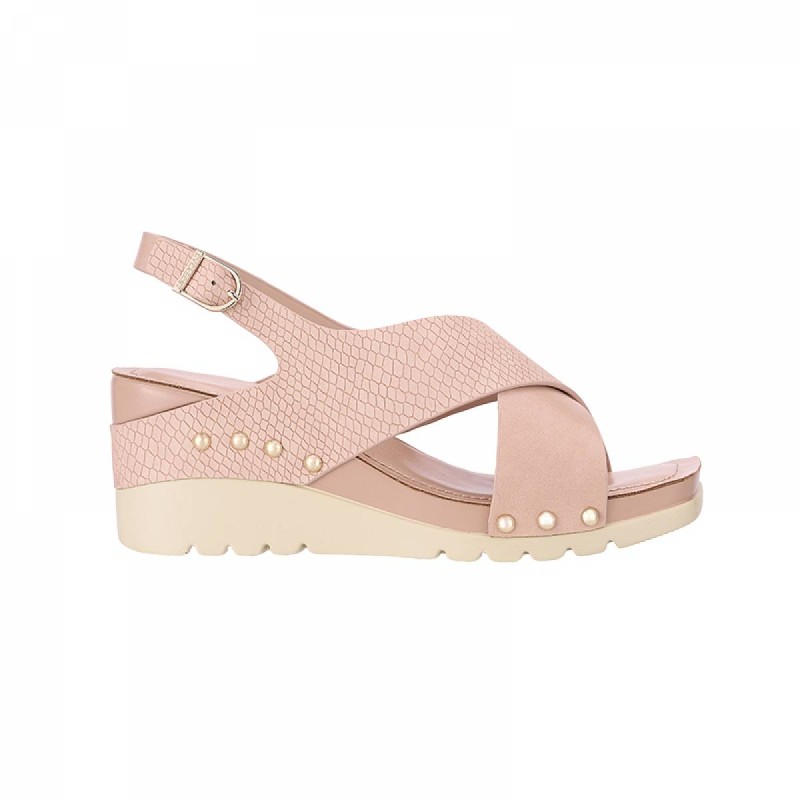 AMP0102 Wedge Cross Strap Sandals