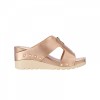 AMP0103 Front Zip Wedge Heel Sandals