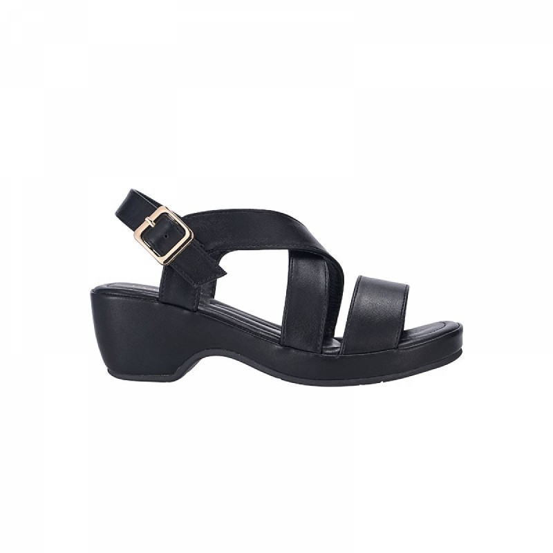 AMP0098 - Gathered Wedge Sandals