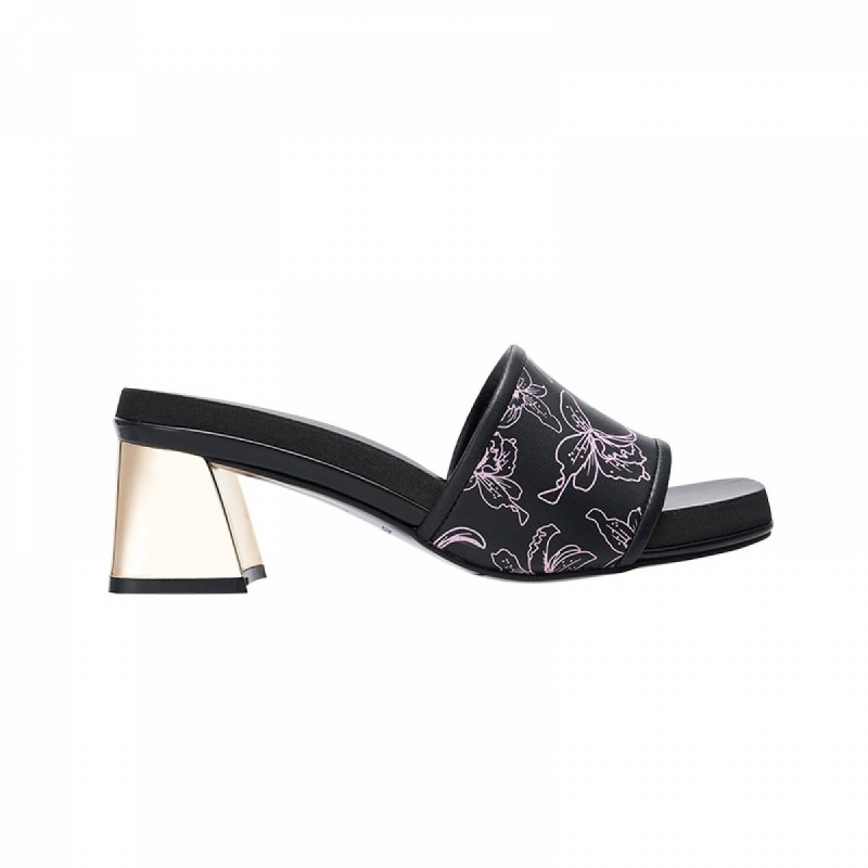 EHH2036 - Orchid Printed Block Heel