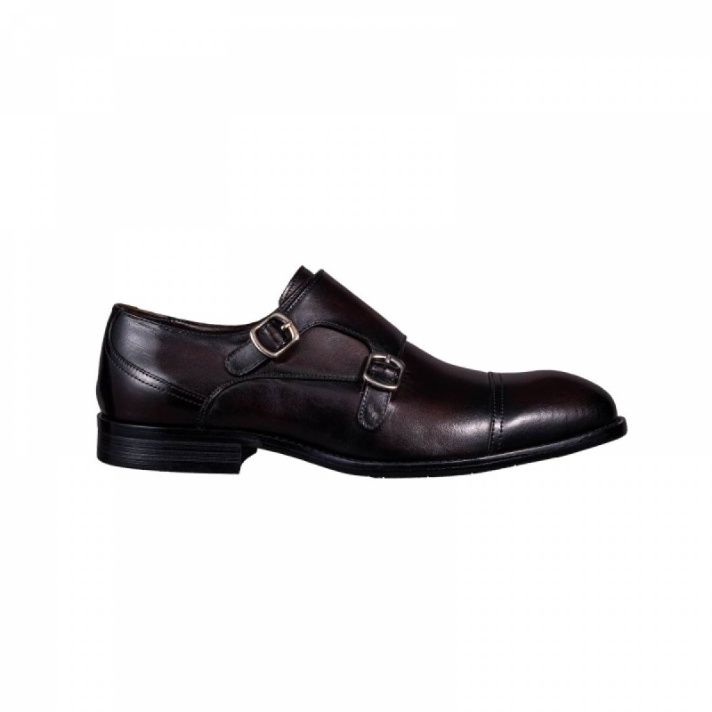 JB2017 Leather Monk Shoes