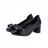 LH2023 Non Removable Bow Design High Heels Ladies Court Shoes