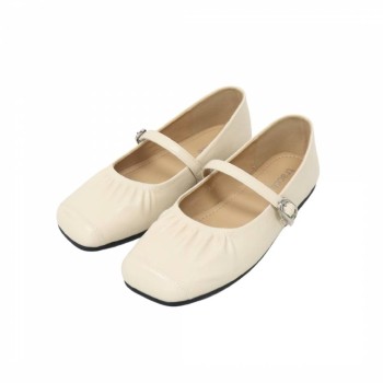 LSS9002 Tracce Square Toe Mary Jane Ballet Flats