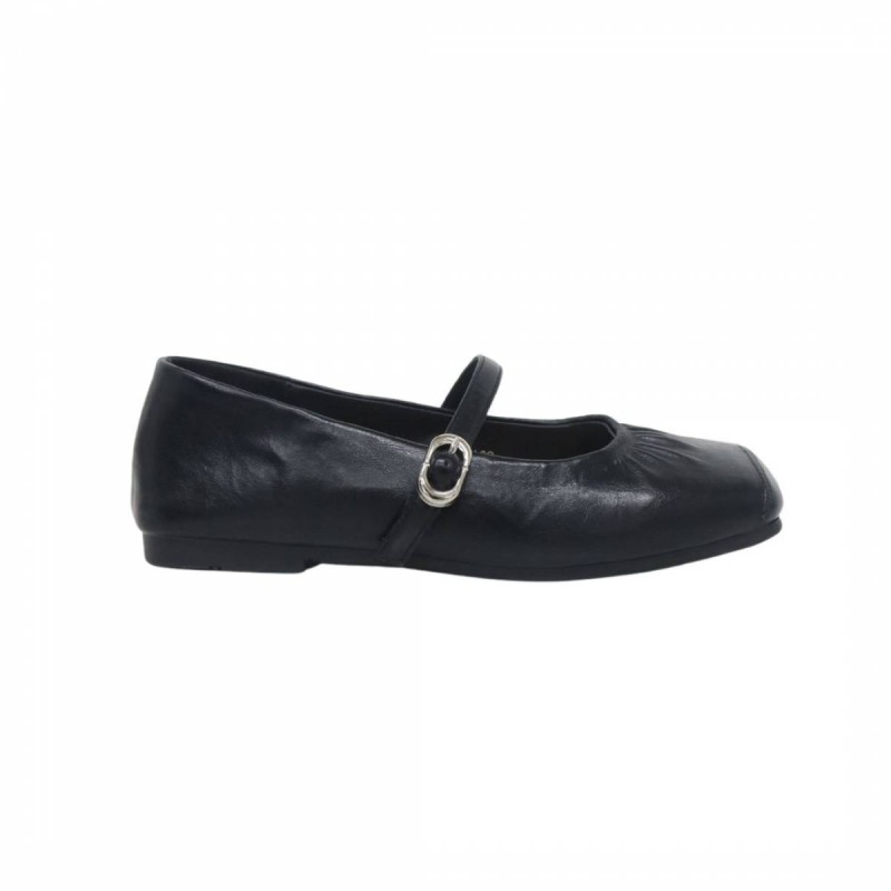 LSS9002 Tracce Square Toe Mary Jane Ballet Flats