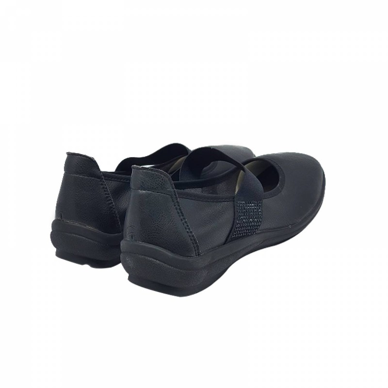 LY3960 Elastic Strap Flat Shoes