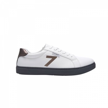 SD7009 Men's Lace up White Sneaker