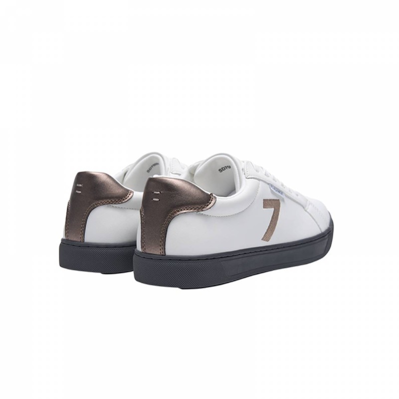 SD7009 Men's Lace up White Sneaker